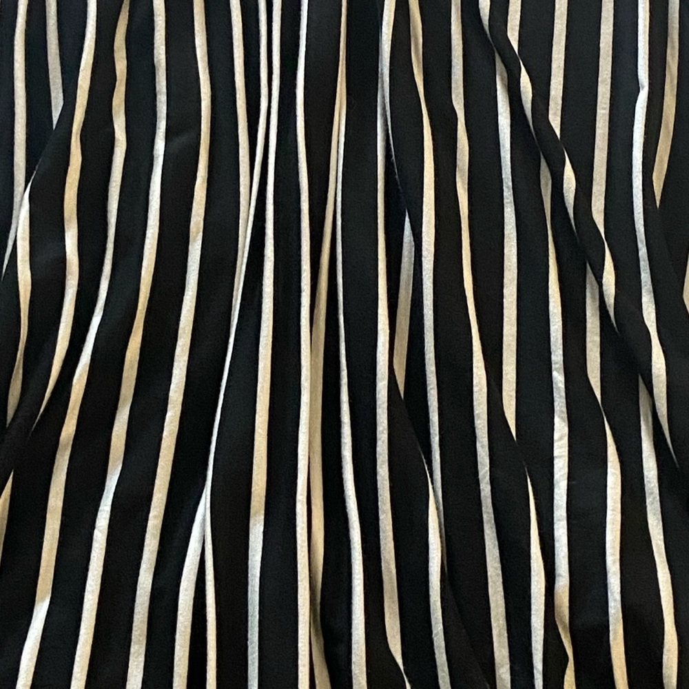 Black and White Striped Strapless Maxi Dress size Small - Picture 2 of 9